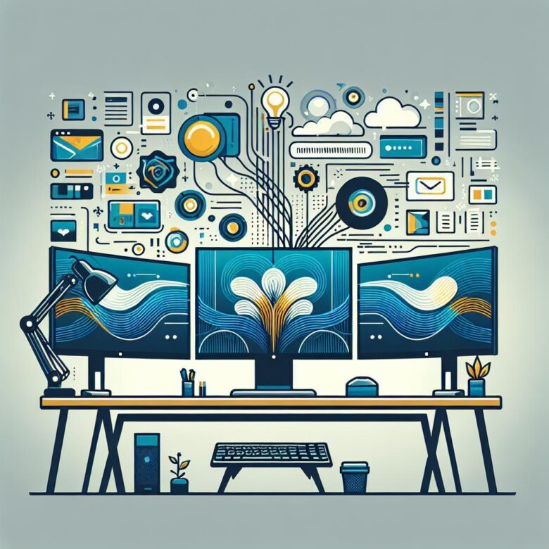 How to Set Up a Productive Triple-Monitor Display System